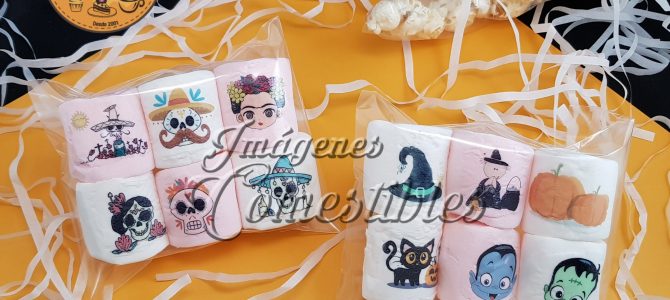 Malvaviscos con Imagen Comestible Halloween y Día de Muertos 2018 Malvaviscos con Imagen Comestible Halloween y Día de Muertos 2018